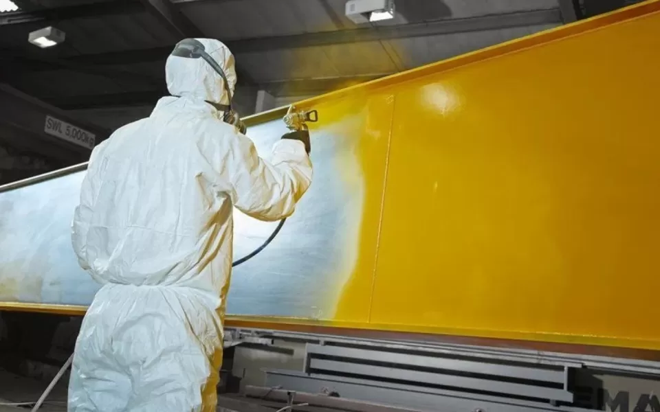 Painting of galvanized metal