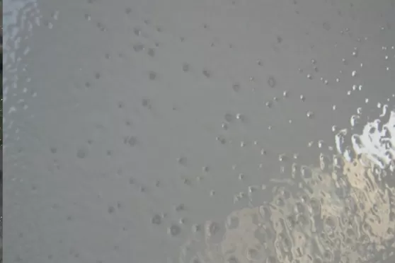 Craters in the paintwork