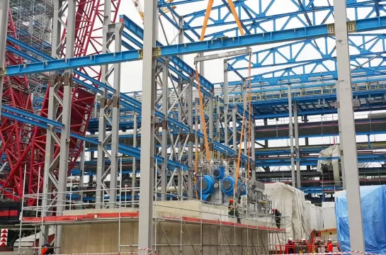 Paint, metal structures, oil and gas complex