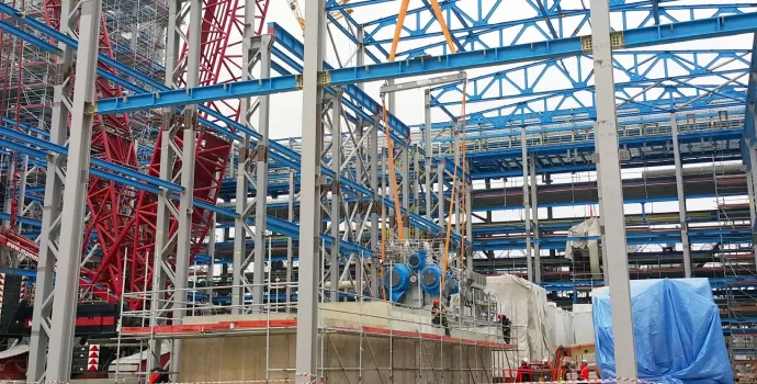 Paint, metal structures, oil and gas complex