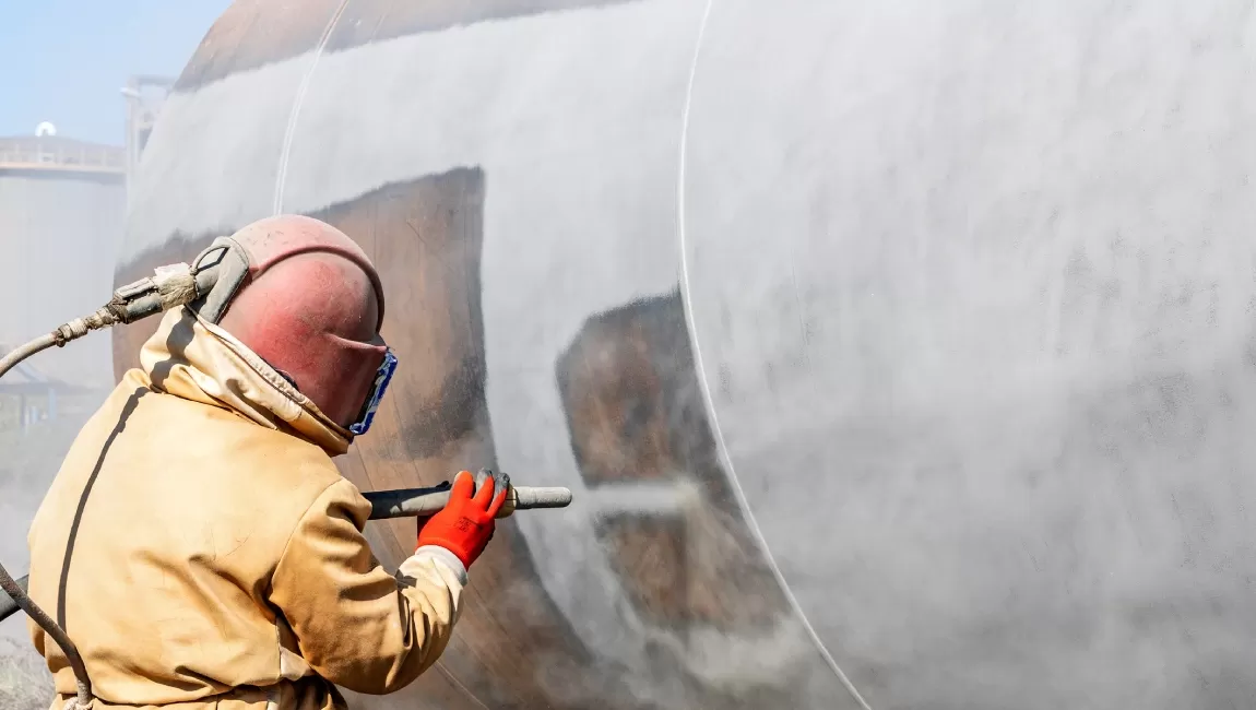 Repair of a corrosion-resistant structure at a chemical complex